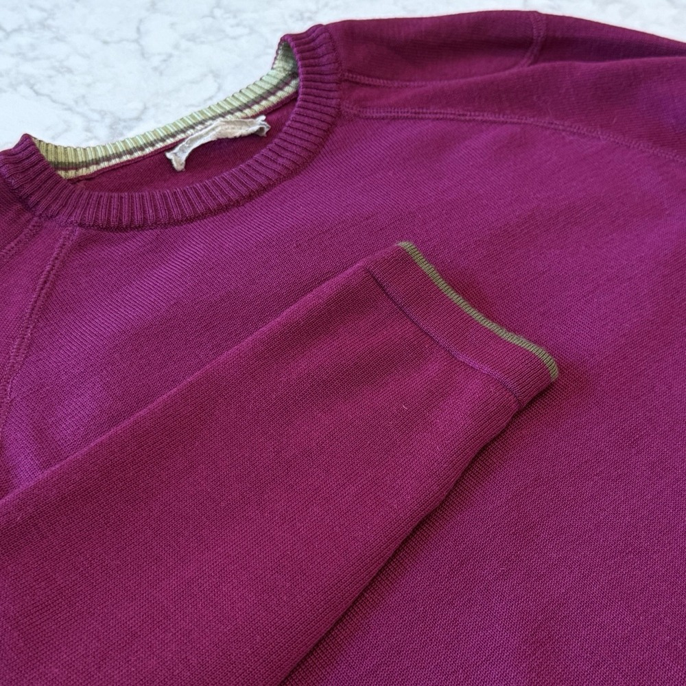 Smartwool Sweater Womens L Magenta Merino Wool Blend Crew Neck Long Sleeve